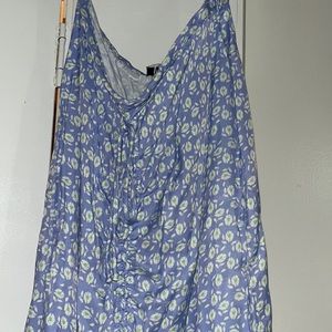 Zara floral maxi skirt with slit